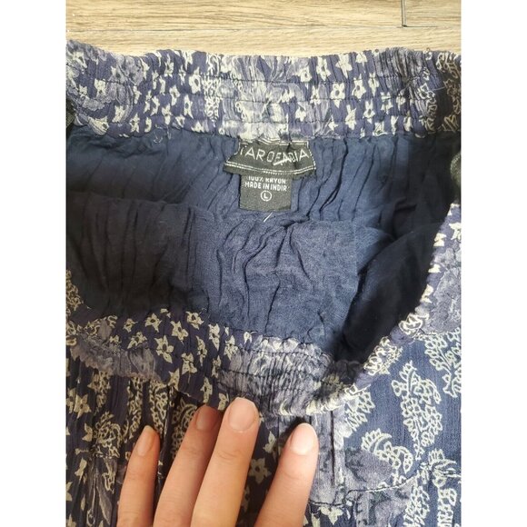 Vintage 90’s Retro Star of India Skirt Bohemian Flowy Maxi Size L - Picture 6 of 13